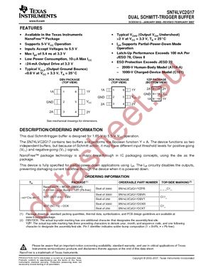 SN74LVC2G17DBVR datasheet  